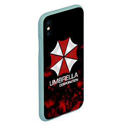 Чехол iPhone XS Max матовый UMBRELLA CORP, цвет: 3D-мятный — фото 2