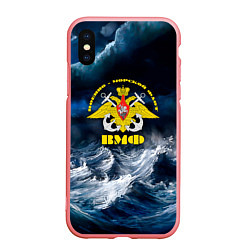 Чехол iPhone XS Max матовый Военно-морской флот, цвет: 3D-баблгам