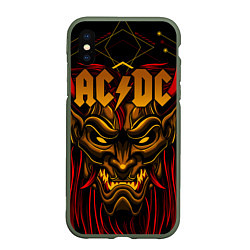 Чехол iPhone XS Max матовый ACDC