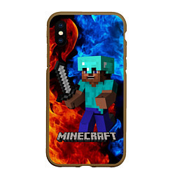 Чехол iPhone XS Max матовый MINECRAFT