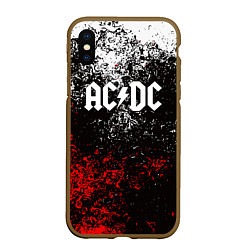 Чехол iPhone XS Max матовый AC DC