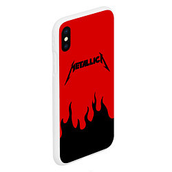 Чехол iPhone XS Max матовый METALLICA, цвет: 3D-белый — фото 2