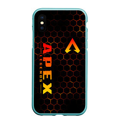 Чехол iPhone XS Max матовый APEX LEGENDS, цвет: 3D-мятный
