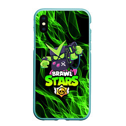 Чехол iPhone XS Max матовый BRAWL STARS VIRUS 8-BIT