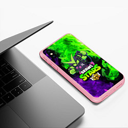 Чехол iPhone XS Max матовый BRAWL STARS VIRUS 8-BIT, цвет: 3D-баблгам — фото 2