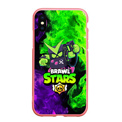 Чехол iPhone XS Max матовый BRAWL STARS VIRUS 8-BIT