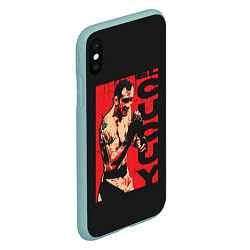 Чехол iPhone XS Max матовый Tony Ferguson, цвет: 3D-мятный — фото 2