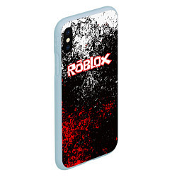 Чехол iPhone XS Max матовый ROBLOX, цвет: 3D-голубой — фото 2