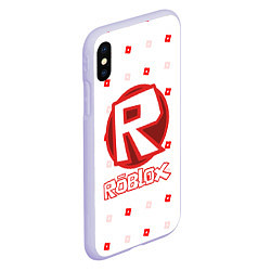 Чехол iPhone XS Max матовый ROBLOX, цвет: 3D-светло-сиреневый — фото 2