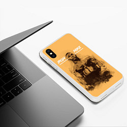 Чехол iPhone XS Max матовый Iron Mike, цвет: 3D-белый — фото 2