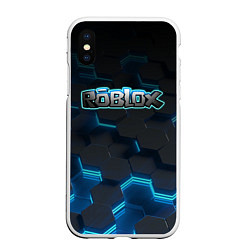 Чехол iPhone XS Max матовый Roblox Neon Hex