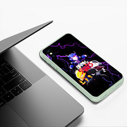 Чехол iPhone XS Max матовый Brawl Stars CROW, цвет: 3D-салатовый — фото 2