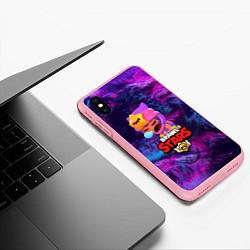 Чехол iPhone XS Max матовый BRAWL STARS SANDY, цвет: 3D-баблгам — фото 2