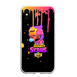 Чехол iPhone XS Max матовый BRAWL STARS SANDY