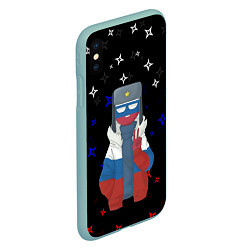 Чехол iPhone XS Max матовый CountryHumans, цвет: 3D-мятный — фото 2