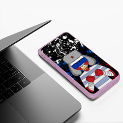 Чехол iPhone XS Max матовый CountryHumans, цвет: 3D-сиреневый — фото 2