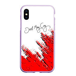 Чехол iPhone XS Max матовый DEVIL MAY CRY, цвет: 3D-сиреневый