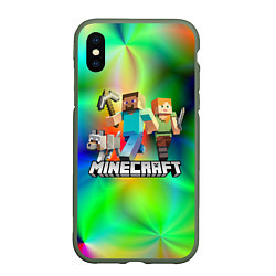 Чехол iPhone XS Max матовый MINECRAFT