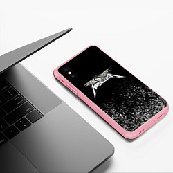 Чехол iPhone XS Max матовый Металлика Metallica, цвет: 3D-баблгам — фото 2