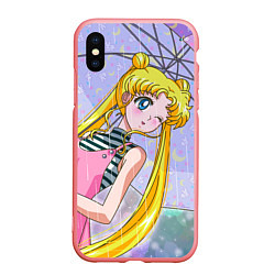 Чехол iPhone XS Max матовый Sailor Moon, цвет: 3D-баблгам