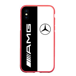 Чехол iPhone XS Max матовый MERCEDES AMG