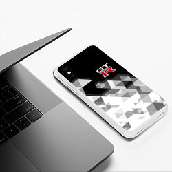 Чехол iPhone XS Max матовый NISSAN GTR, цвет: 3D-белый — фото 2