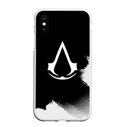 Чехол iPhone XS Max матовый ASSASSINS CREED, цвет: 3D-белый