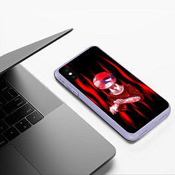 Чехол iPhone XS Max матовый CountryHumans, цвет: 3D-светло-сиреневый — фото 2