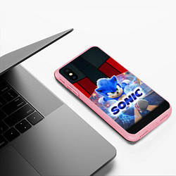 Чехол iPhone XS Max матовый Соник 2020, цвет: 3D-баблгам — фото 2