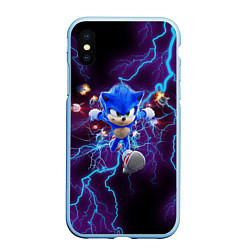 Чехол iPhone XS Max матовый SONIC