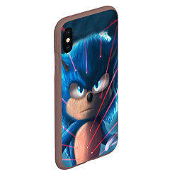 Чехол iPhone XS Max матовый SONIC, цвет: 3D-коричневый — фото 2