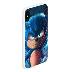 Чехол iPhone XS Max матовый SONIC, цвет: 3D-белый — фото 2