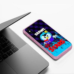 Чехол iPhone XS Max матовый BRAWL STARS MRP, цвет: 3D-розовый — фото 2