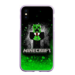 Чехол iPhone XS Max матовый MINECRAFT