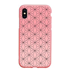 Чехол iPhone XS Max матовый NEZUKO KAMADO, цвет: 3D-баблгам