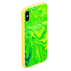 Чехол iPhone XS Max матовый ЯДОВИТЫЙ, цвет: 3D-желтый — фото 2