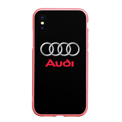 Чехол iPhone XS Max матовый AUDI, цвет: 3D-баблгам