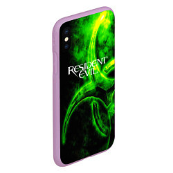 Чехол iPhone XS Max матовый RESIDENT EVIL, цвет: 3D-сиреневый — фото 2