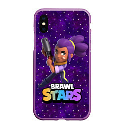 Чехол iPhone XS Max матовый Brawl stars Шелли