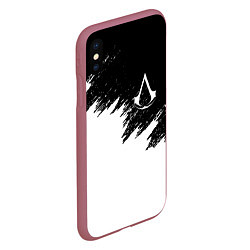 Чехол iPhone XS Max матовый ASSASSINS CREED, цвет: 3D-малиновый — фото 2