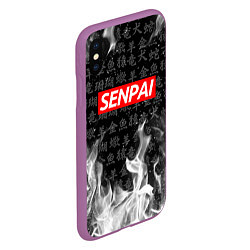 Чехол iPhone XS Max матовый SENPAI, цвет: 3D-фиолетовый — фото 2