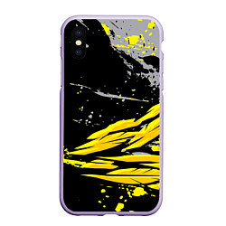 Чехол iPhone XS Max матовый Форма для фитнеса, цвет: 3D-светло-сиреневый