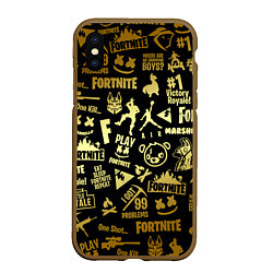 Чехол iPhone XS Max матовый FORTNITE