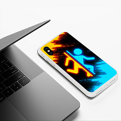 Чехол iPhone XS Max матовый PORTAL, цвет: 3D-белый — фото 2