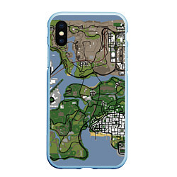 Чехол iPhone XS Max матовый San andreas