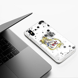 Чехол iPhone XS Max матовый Sailor Moon We can do it!, цвет: 3D-белый — фото 2