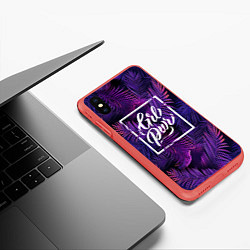 Чехол iPhone XS Max матовый Grl Pwr, цвет: 3D-красный — фото 2