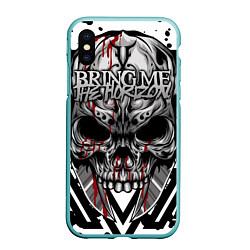 Чехол iPhone XS Max матовый Bring Me the Horizon, цвет: 3D-мятный