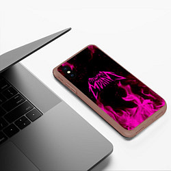 Чехол iPhone XS Max матовый ПОШЛАЯ МОЛЛИ, цвет: 3D-коричневый — фото 2