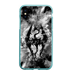 Чехол iPhone XS Max матовый THE ELDER SCROLLS, цвет: 3D-мятный